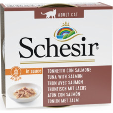 Schesir (It) SCHESIR Cat Tuna with Salmon Sauce, 70g - tuncis un lasis mērcē, bez graudiem