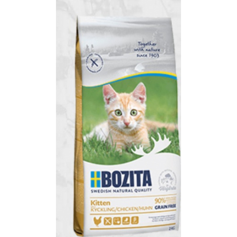 Bozita (Se) Bozita Grain Free Kitten Chicken, 400g - bezgraudu sausā barība ar vistu kaķēniem