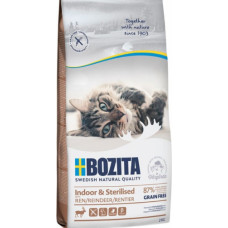 Bozita (Se) Bozita Grain Free Indoor & Sterilized Reindeer, 2kg - bezgraudu sausā barība ar ziemeļbriedi sterilizētiem kaķiem