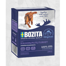 Bozita (Se) BOZITA Dog Chunks in Jelly Turkey, 370g - bezgraudu gabaliņi želejā ar tītaru suņiem