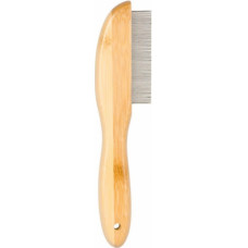Duvo Plus (Be) Duvo Plus Bamboo Flea Comb - smalkā bambusa ķemme ar rotējošiem zobiem