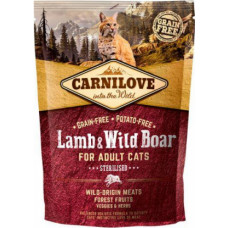 Carnilove Lamb & Wild Boar Adult Cat Sterilised 0,4 kg barība kaķiem