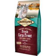 Carnilove Fresh Carp & Trout Sterilised for Adult 6 kg barība kaķiem