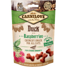 Carnilove Cat Snack Duck with Raspberries with fresh meat 50 g - papildbarība kaķiem