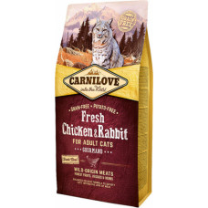 Carnilove Fresh Chicken & Rabbit Gourmand for Adult 6 kg barība kaķiem