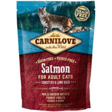 Carnilove Salmon Adult Cat Sensitive & Long Hair 0,4 kg barība kaķiem
