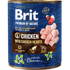 Brit Premium by Nature wet Chicken with Hearts 800 g mitrā  barība suņiem