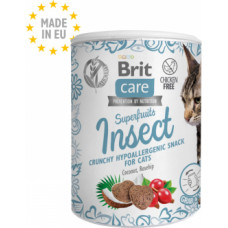 Brit Care Cat Snack Superfruits Insect 100g  papildbarība kaķiem