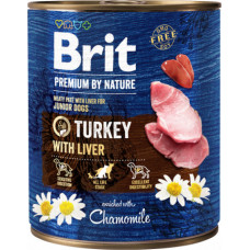 Brit Premium by Nature wet Turkey with Liver 800 g mitrā  barība suņiem